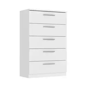 Idea Komoda 5 zásuvek SURREY - bílá
