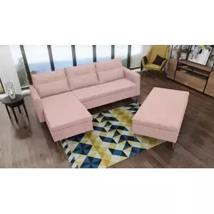 Falco Sedací souprava s taburetem Areon L růžová