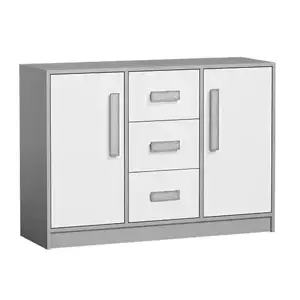 Casarredo Komoda GYT 6 antracit/bílá/šedá