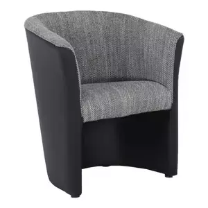 Tempo Kondela Křeslo CUBA - šedá/černá