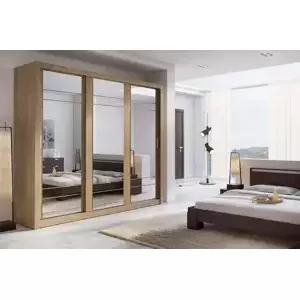 Casarredo Šatní skříň 02 ARTI 250 dub shetland zrcadlo