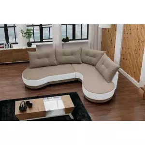 Falco Sedací souprava Abbey P sv.hnědá/bílá