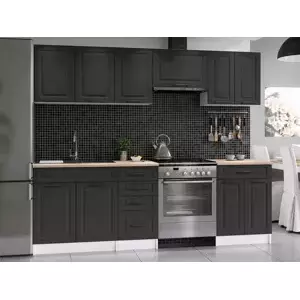 Falco Kuchyňská Linka Ilona 180/240 tmavě šedá MAT