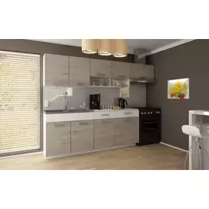 Falco Kuchyňská linka Tatius 180/240 dub sonoma/bílý pás