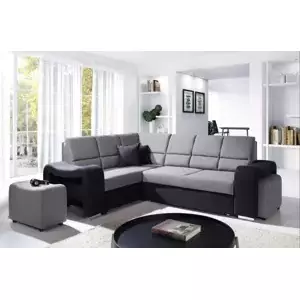 Falco Sedací souprava Wiki sv.šedá/černá - LEVÁ