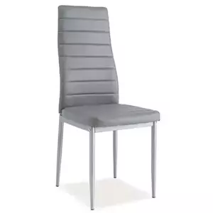 Casarredo Jídelní čalouněná židle H-261 Bis šedá/alu