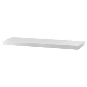 Autronic Nástěnná polička 90cm P-013 WT2 - bílá matná