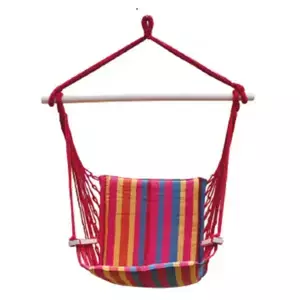 Dimenza Dimenza zahradní látková houpačka DALIAN - červená s pruhy