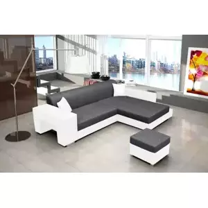 Falco Sedací souprava Oskar šedá/bílá - PRAVÁ