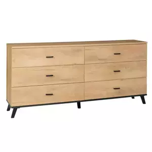 Tempo Kondela Komoda SIRAN TYP 5 - dub lefkas/černá