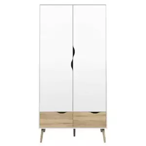 Falco Skříň Retro 396 - bílá/dub