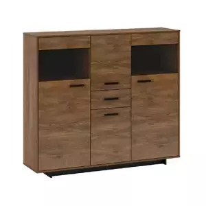 Tempo Kondela Komoda DELIS K - dub bolzano / černá