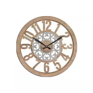 Autronic Hodiny nástěnné MDF a kov, 60cm HA1666