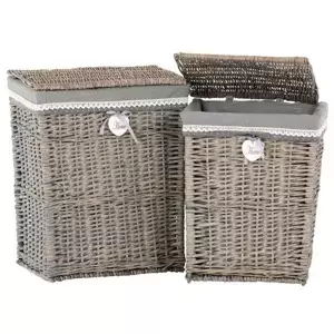 Autronic Sada 2 kusů košů na prádlo PRT163-GREY