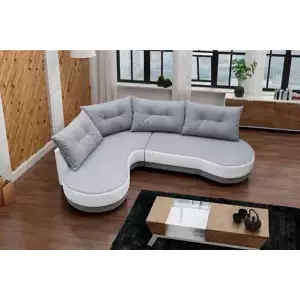 Falco Sedací souprava Abbey L šedá/bílá