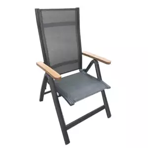 Dimenza Zahradní polohovací křeslo TOLEDO, černé