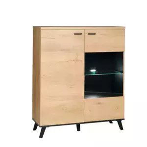 Tempo Kondela Komoda SIRAN typ 4 - dub lefkas/černá