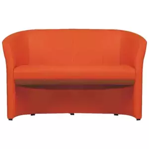 Tempo Kondela Dvojkřeslo CUBA - oranžová ekokůže