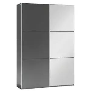 Casarredo Šatní skříň VALERIANO 120 grafit/zrcadlo