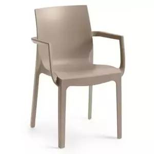 Rojaplast Křeslo EMMA ARMCHAIR- taupe