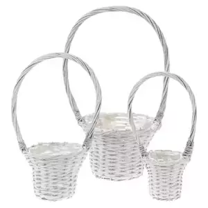 Autronic Košík proutěný s uchem a igelitem PD138