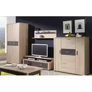 Falco Obývací stěna Filemon - sestava B sonoma/grafit lesk