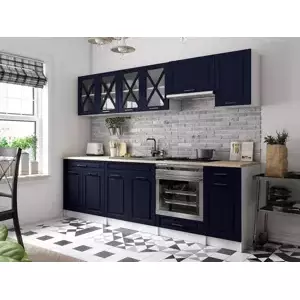 Falco Kuchyňská linka Gréta 260 tmavě modrá MAT