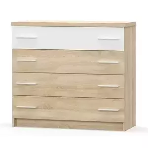 Casarredo Komoda 4S MARKOS dub sonoma/bílá