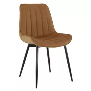 Tempo Kondela Židle HAZAL - hnědá camel/černá
