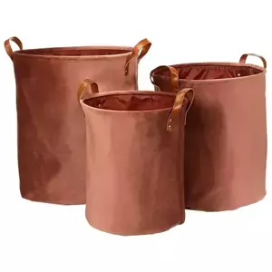 Autronic Sada 3 košů na prádlo LK9573-BORDEAUX