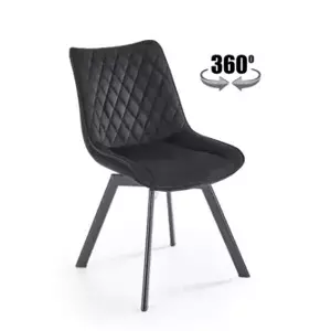 Halmar Otočná jídelní židle K520 - černá