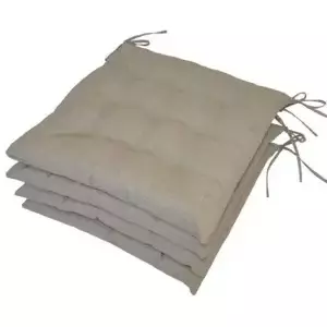 Axin Trading Sedák 9 prošití set 4 kusy - béžový melír