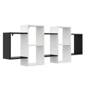 Casarredo Závěsná police RIPIANO II – bílá/černá