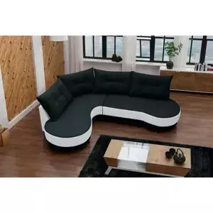 Falco Sedací souprava Abbey L černá/bílá