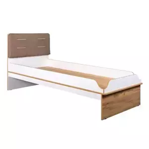 Casarredo Postel 90 WOODY bílá/dub kraft zlatý