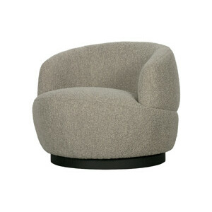 BePureHome Otočné křeslo WOOLLY přírodní 800037-N