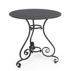 BIZZOTTO kulatý zahradní stůl ETIENNE antracit ø70 cm 0802393