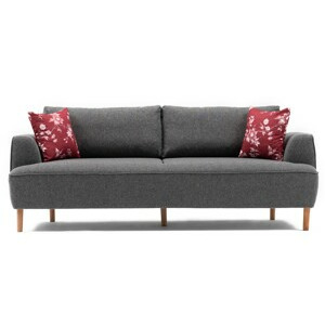 Hanah Home Pohovka FELIX tmavě šedá 230 cm 825BLC1379