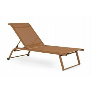 BIZZOTTO hliníkové zahradní lehátko TAYLOR oranžová 0663280