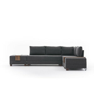 Hanah Home Rohová pohovka FLY antracit pravá 280 cm 825BLC2667