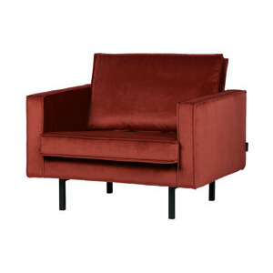BePureHome Sametové křeslo RODEO kaštan 800541-205