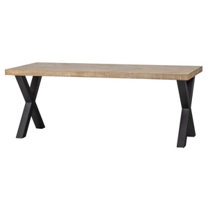 WOOOD jídelní stůl TABLO herringbone 200x90 cm nohy X 375909-A