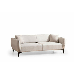 Hanah Home Rozkládací třímístná pohovka BELISSIMO béžová 220 cm 560ARE1362