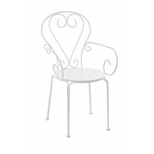 BIZZOTTO Zahradní kovová židle ETIENNE bílá 0802378