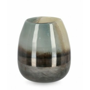 BIZZOTTO Skleněná váza MERCURY hnědá ø26,2 cm 0200021
