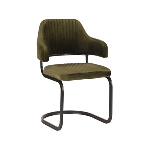 LABEL51 jídelní židle OTTA armádní zelená samet Color: Army green UK-30.125