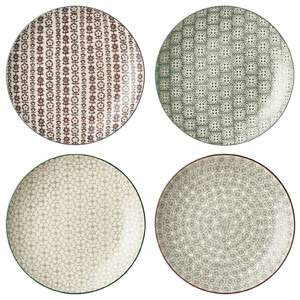 BLOOMINGVILLE Set 4 talířů KARINE 25 cm 21100608