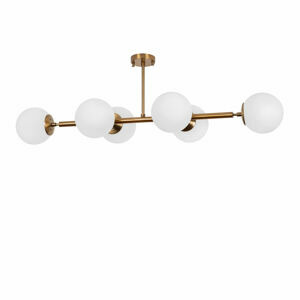 OPVIQ Stropní osvětlení FAZLI bronz mléčné sklo 6