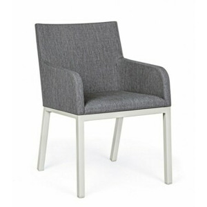 BIZZOTTO Zahradní židle OWEN světle šedé nohy 0663041