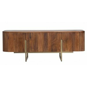 BIZZOTTO dřevěný TV stolek VILAS hnědý 140x42 cm 0746969